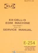 Ex-cell-o-Ex-cell-o Challenger I, Model 251 EDM Machine, Service Manual-251-Challenger I-01